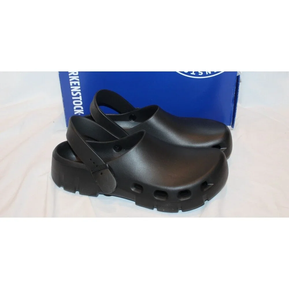 BIRKENSTOCK MEN'S BIRKI FLOW EVA CLOGS BLACK NEW EU 44 REGULAR US 11